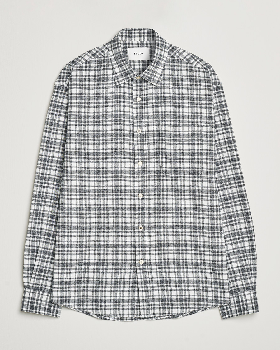 Herren | Hemden | NN07 | Deon Flannel Shirt Grey/White