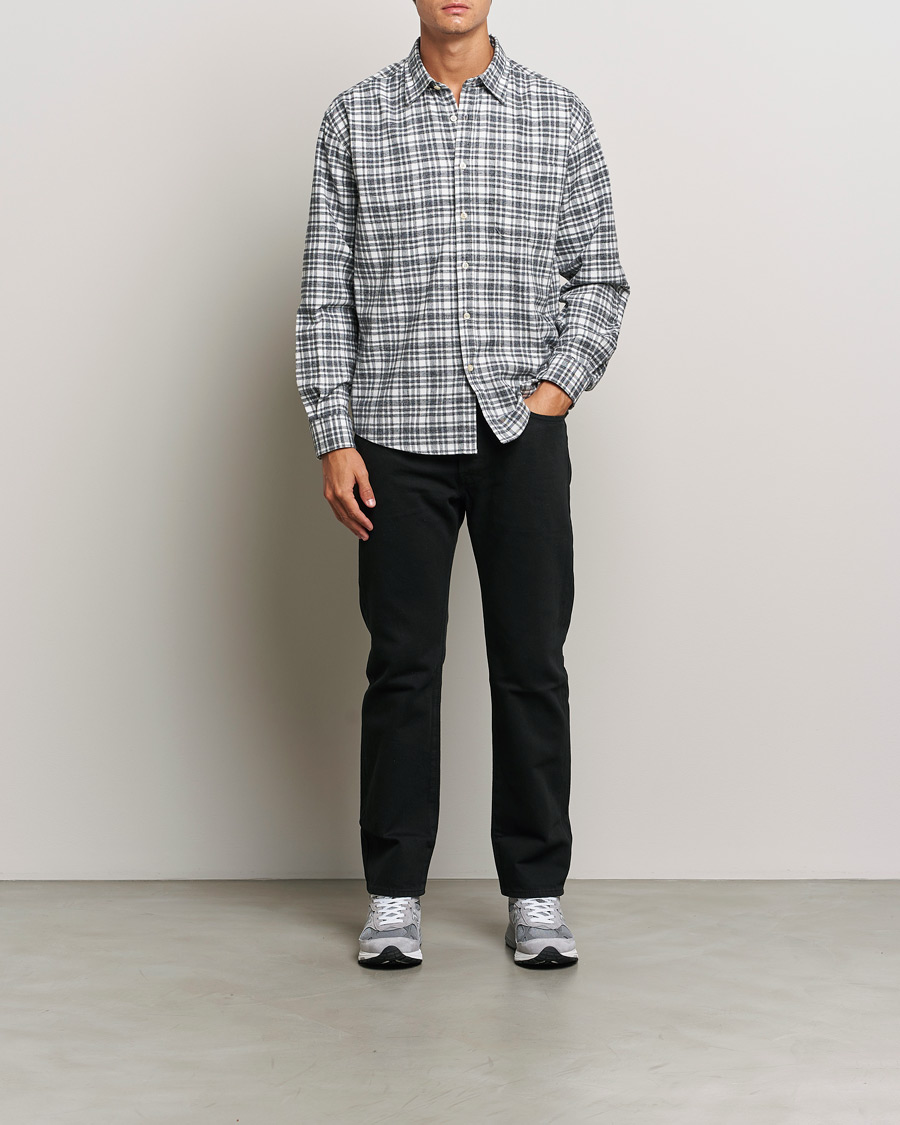 Herren | Hemden | NN07 | Deon Flannel Shirt Grey/White