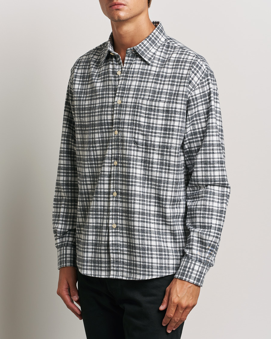 Herren | Hemden | NN07 | Deon Flannel Shirt Grey/White