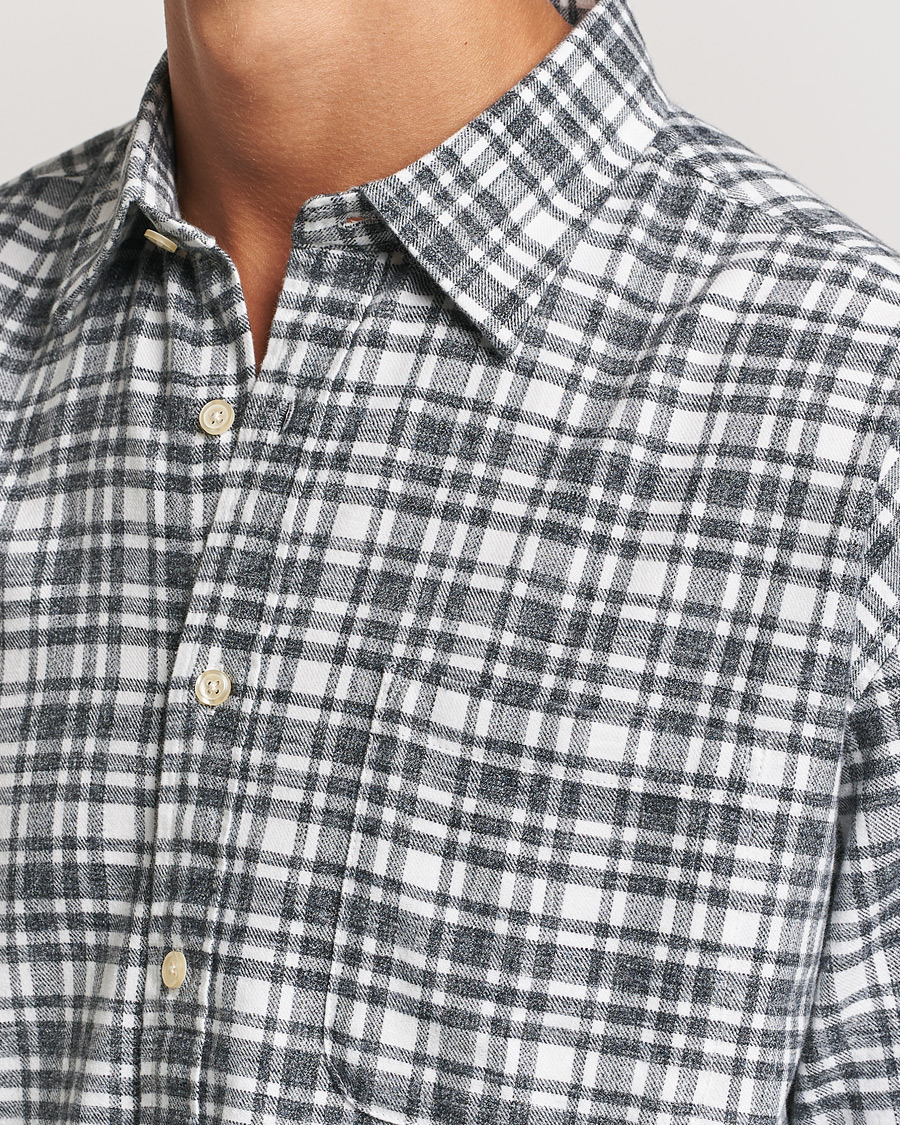 Herren | Hemden | NN07 | Deon Flannel Shirt Grey/White