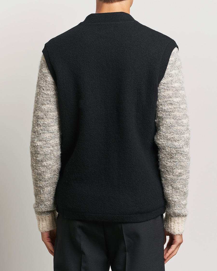 Herren | Pullover | NN07 | Boiled Wool Vest Black