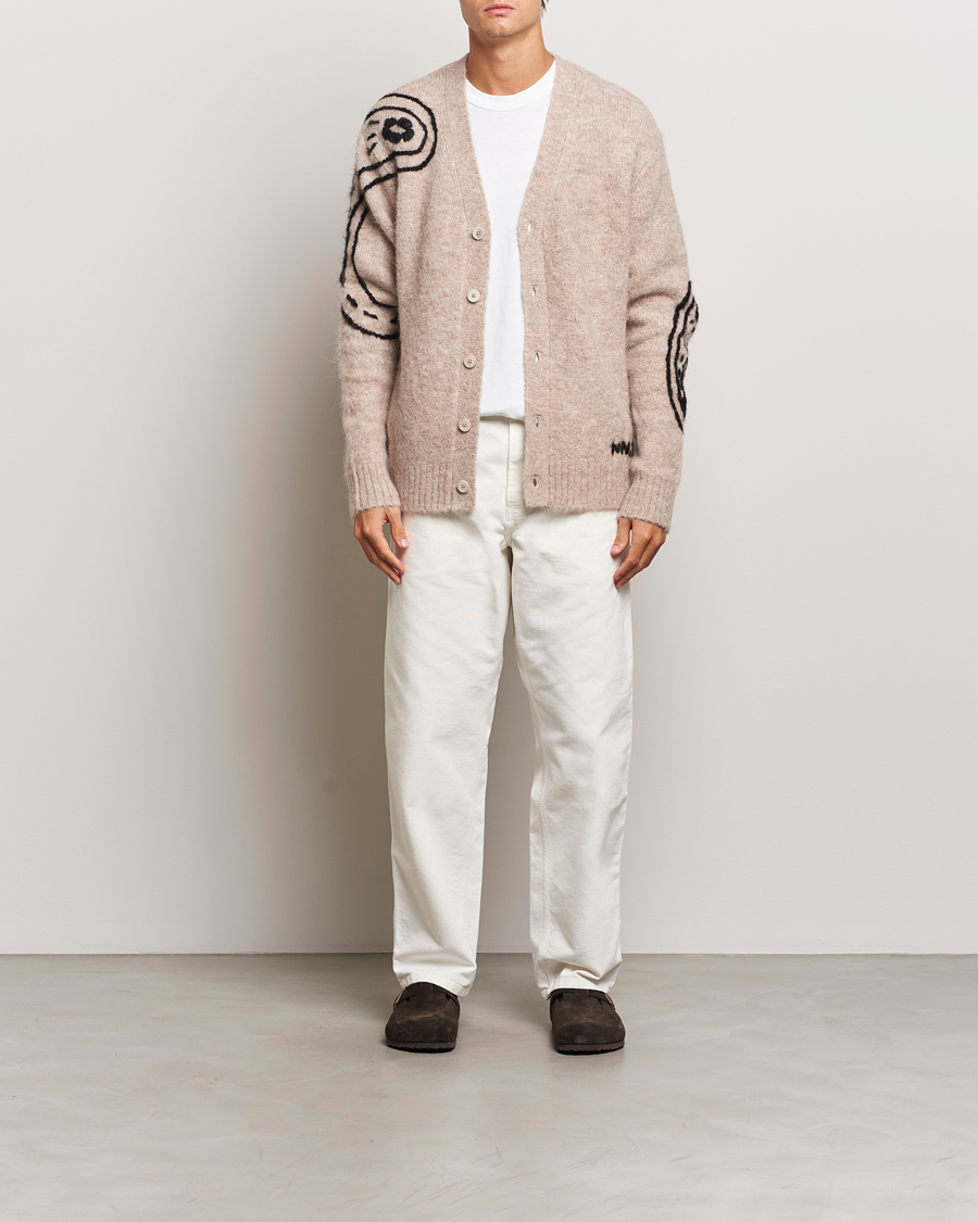Herren | Pullover | NN07 | Kyle Alpaca Wool Cardigan Greige