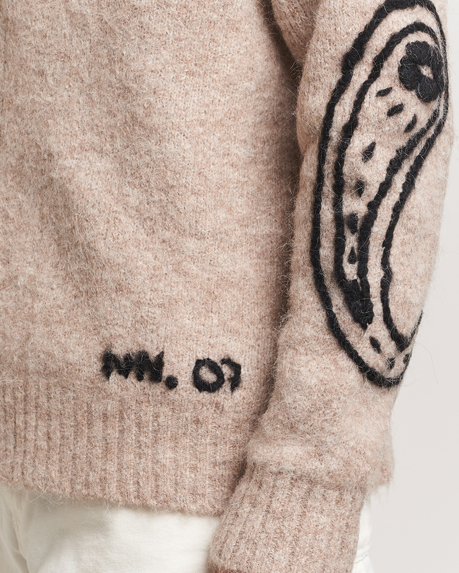 Herren | Pullover | NN07 | Kyle Alpaca Wool Cardigan Greige