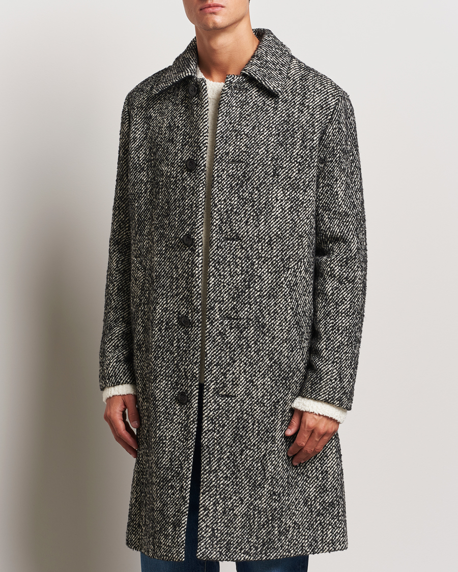 Herren | Jacken | NN07 | Franco Herringbone Coat Black