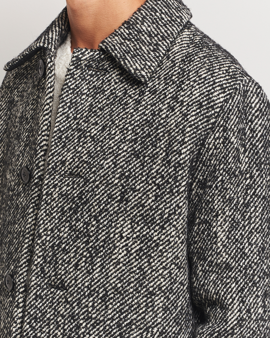 Herren | Jacken | NN07 | Franco Herringbone Coat Black