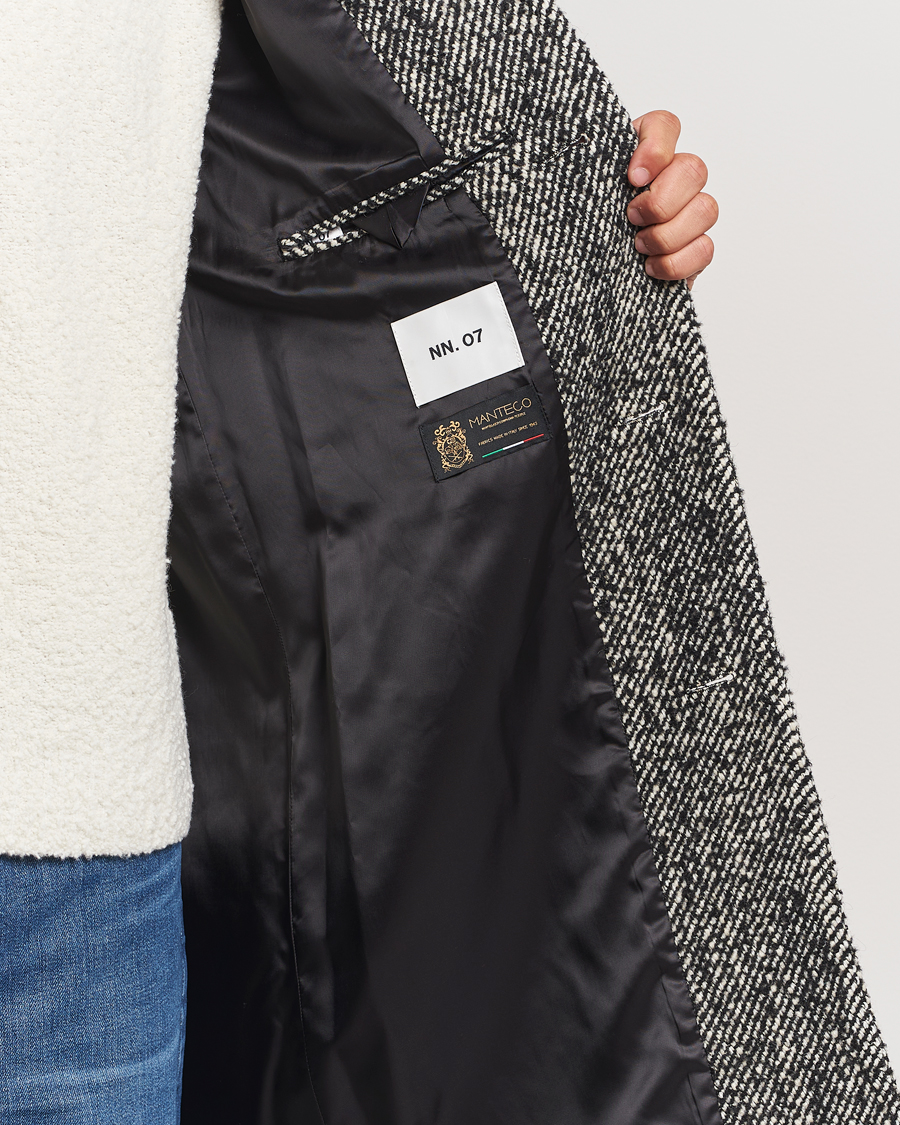 Herren | Jacken | NN07 | Franco Herringbone Coat Black