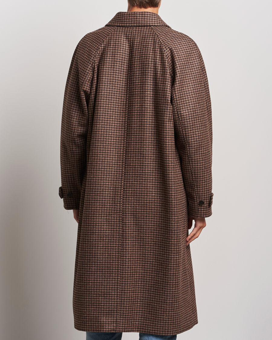Herren | Jacken | Nudie Jeans | Will Dogtooth Check Coat Brown