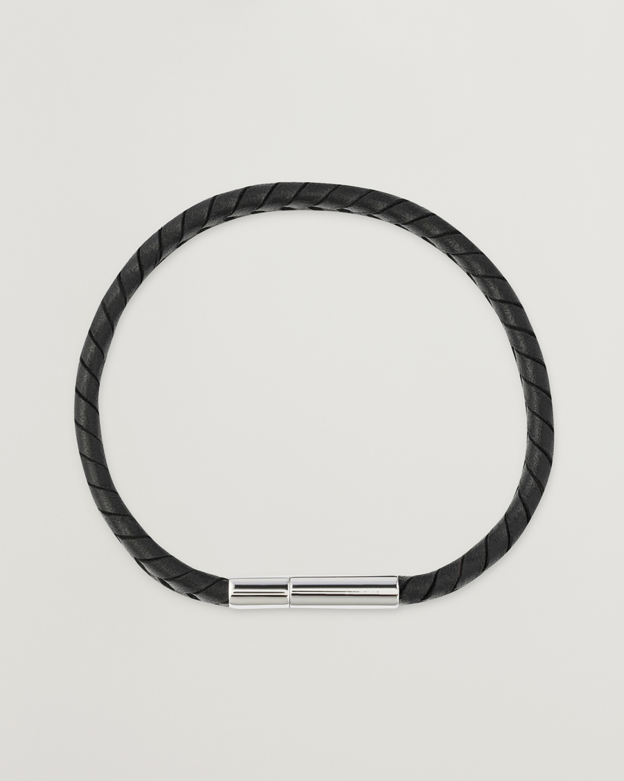 Herren | Paul Smith Two Tone Leather Bracelet Black | Paul Smith | Two Tone Leather Bracelet Black
