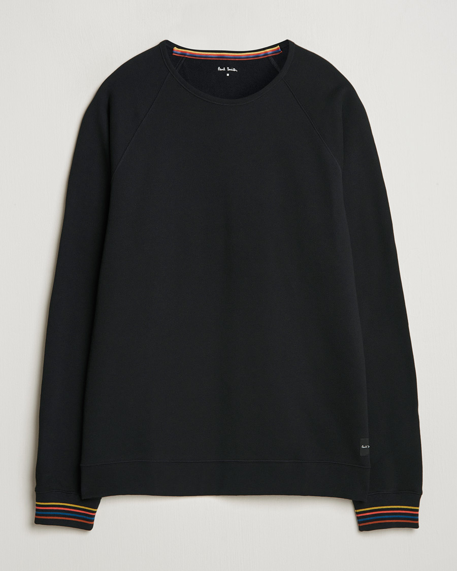 Herren | Pullover | Paul Smith | Artist Rib Crew Neck Sweatshirt Black