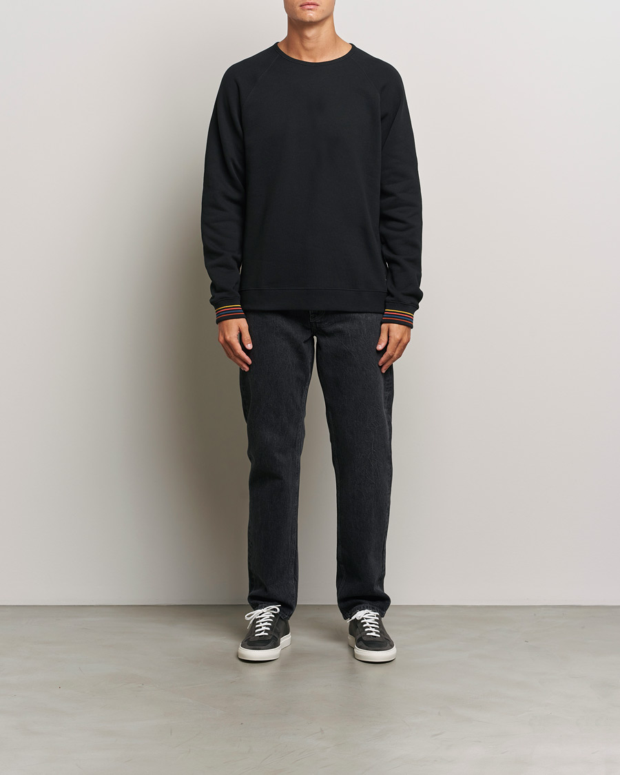 Herren | Pullover | Paul Smith | Artist Rib Crew Neck Sweatshirt Black