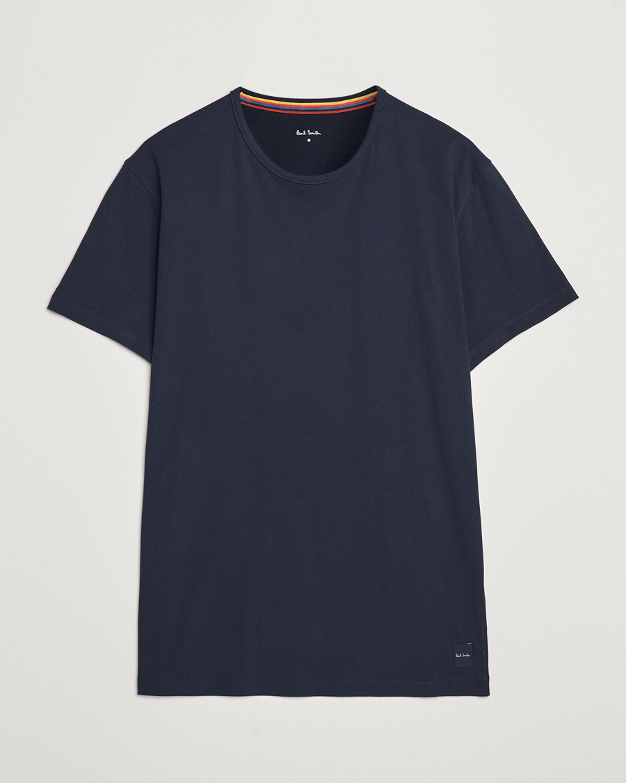 Herren | T-Shirts | Paul Smith | Artist Rib Crew Neck T-Shirt Navy