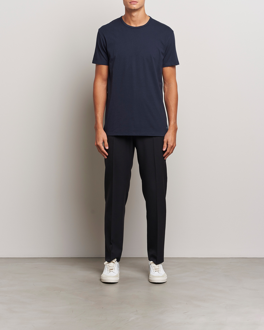 Herren | T-Shirts | Paul Smith | Artist Rib Crew Neck T-Shirt Navy