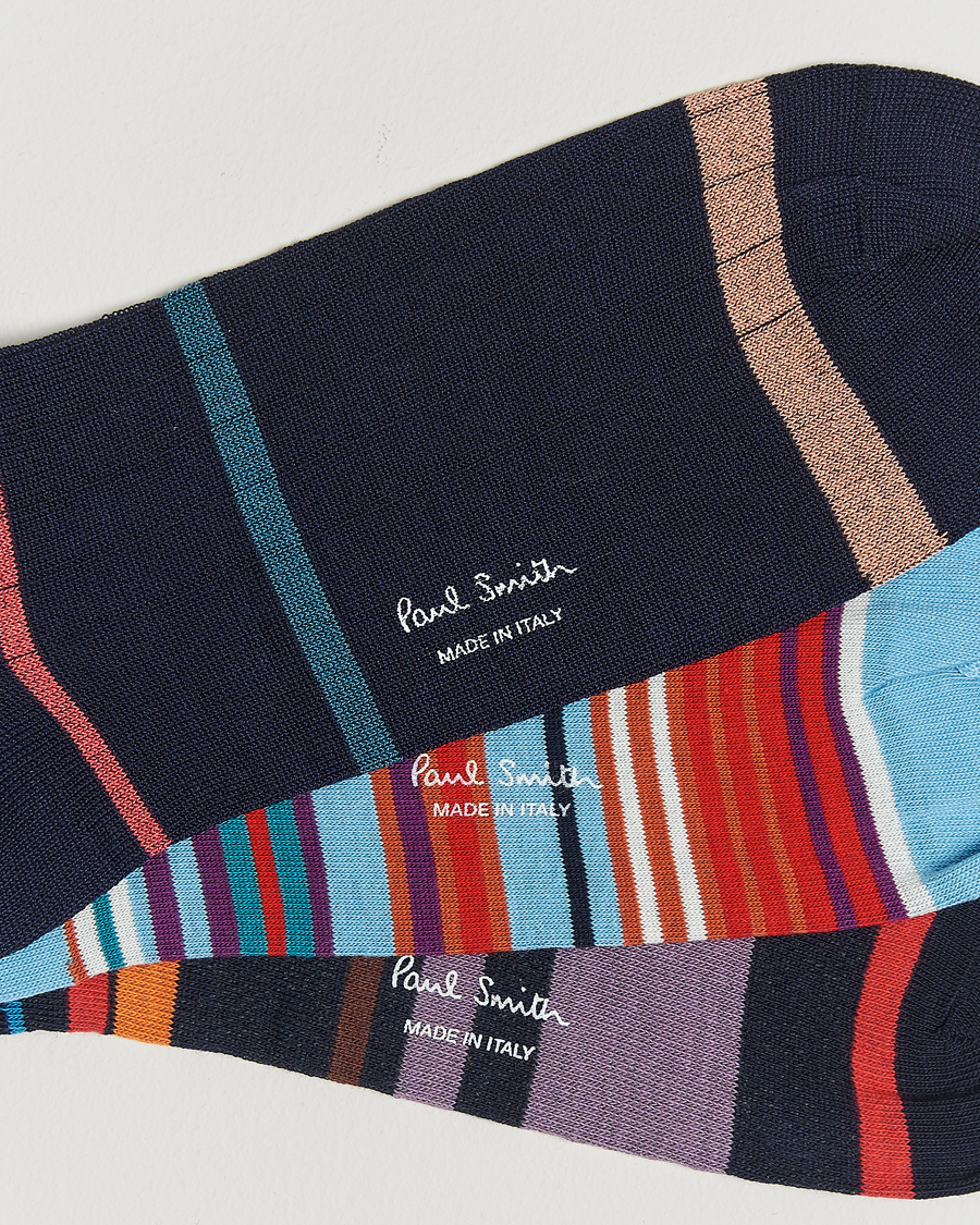 Herren | Unterwäsche | Paul Smith | 3-Pack Striped Socks Multi