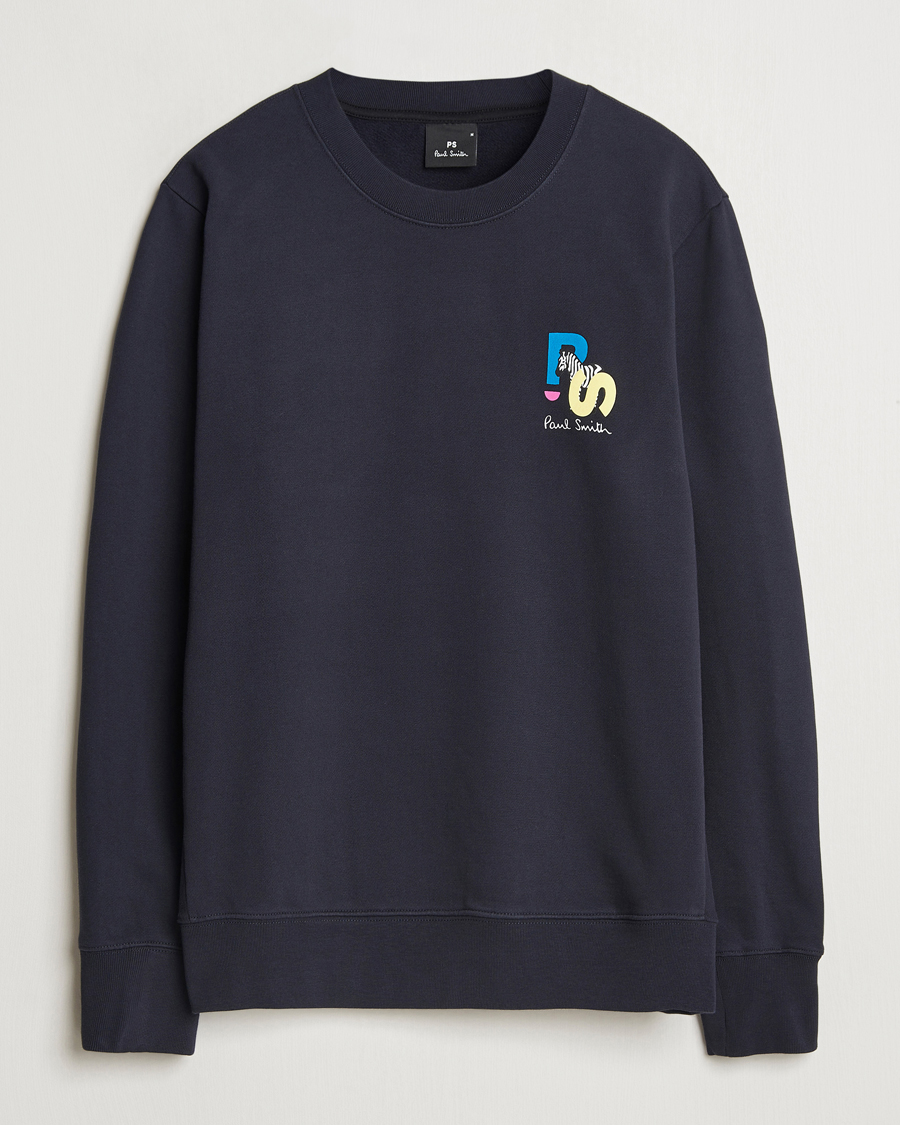 Herren | Pullover | PS Paul Smith | PS Zebra Crew Neck Sweatshirt Blue