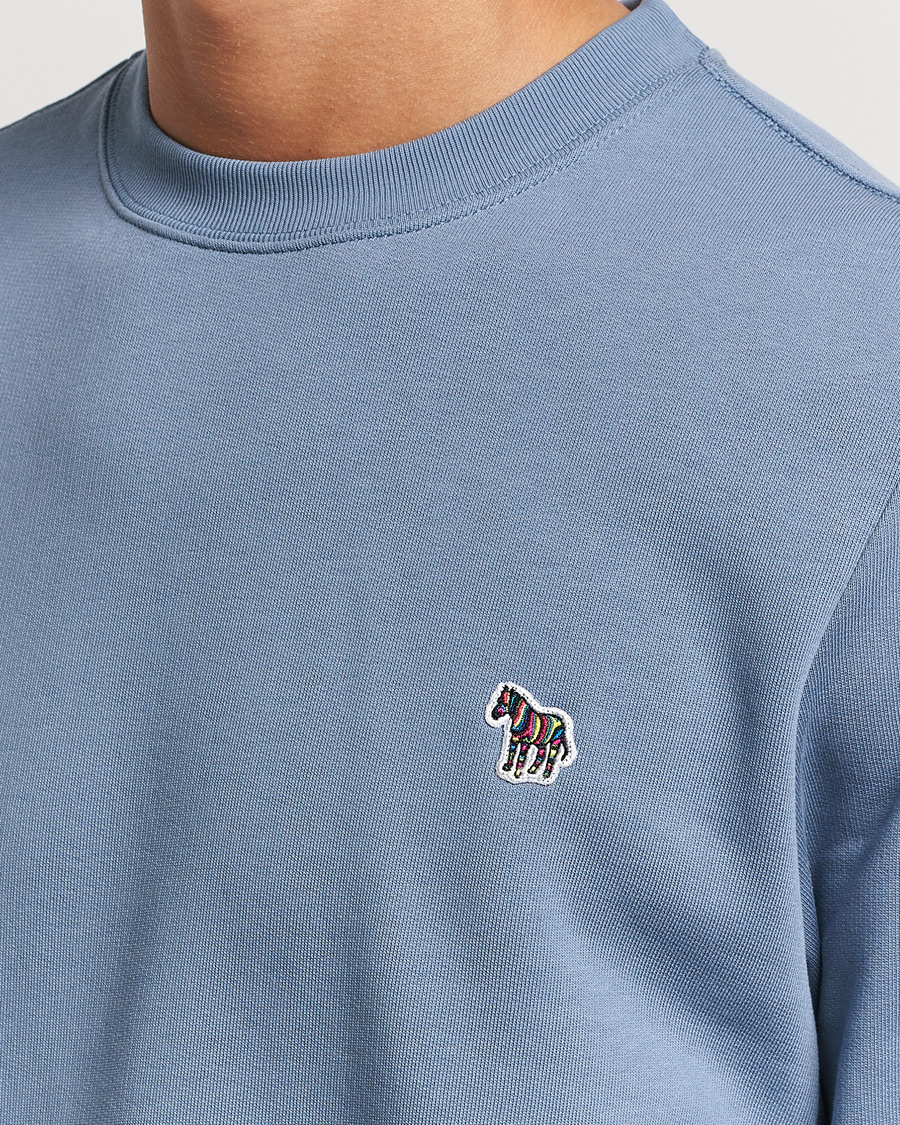 Herren | Pullover | PS Paul Smith | Zebra Organic Cotton Sweatshirt Blue