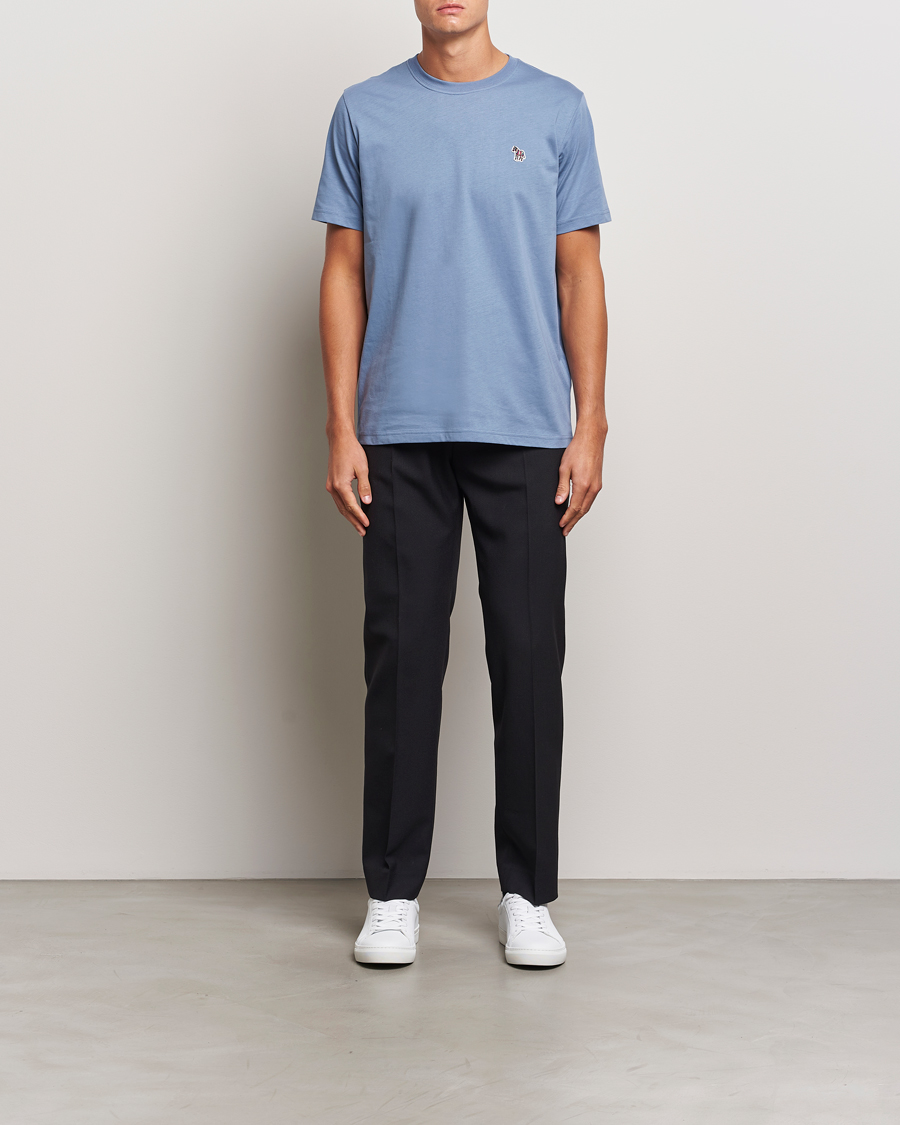 Herren | T-Shirts | PS Paul Smith | Organic Cotton Zebra T-Shirt Blue