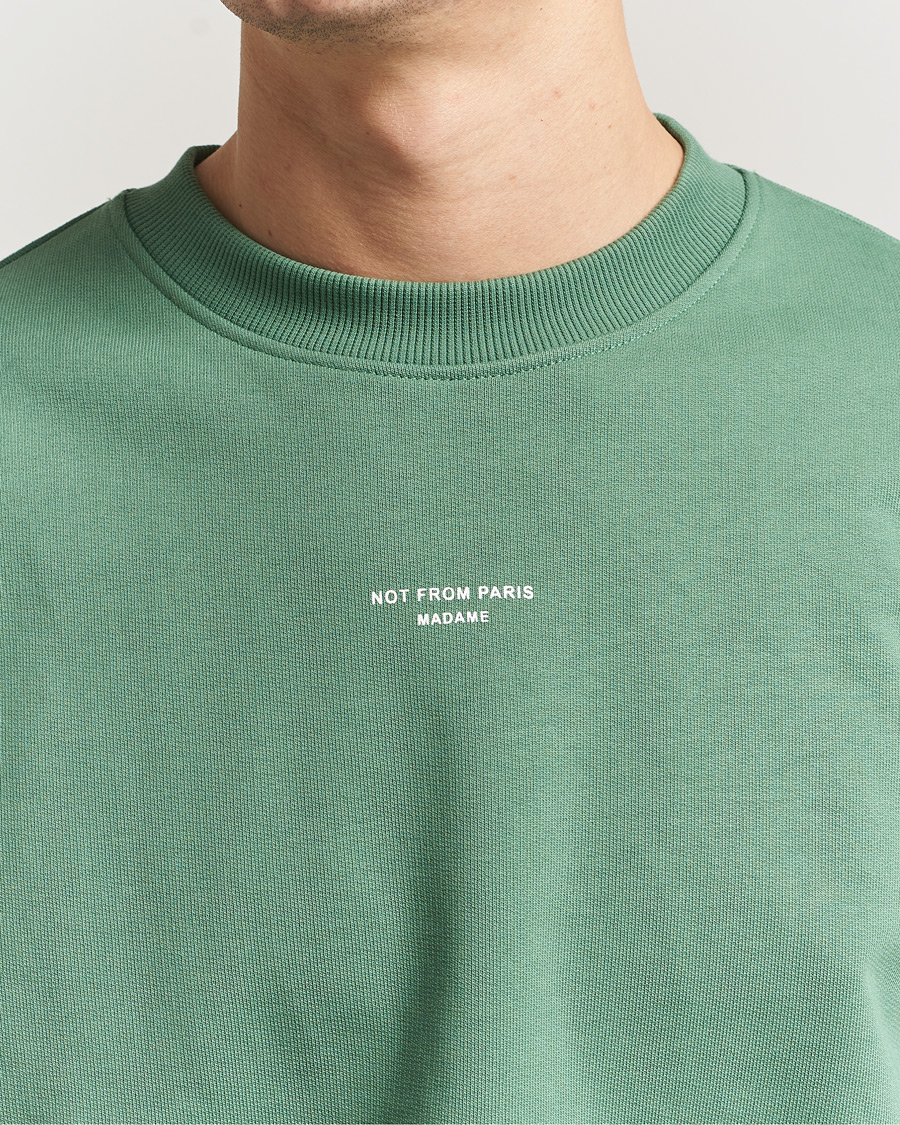 Herren | Pullover | Drôle de Monsieur | Classic Slogan Sweatshirt Water Green