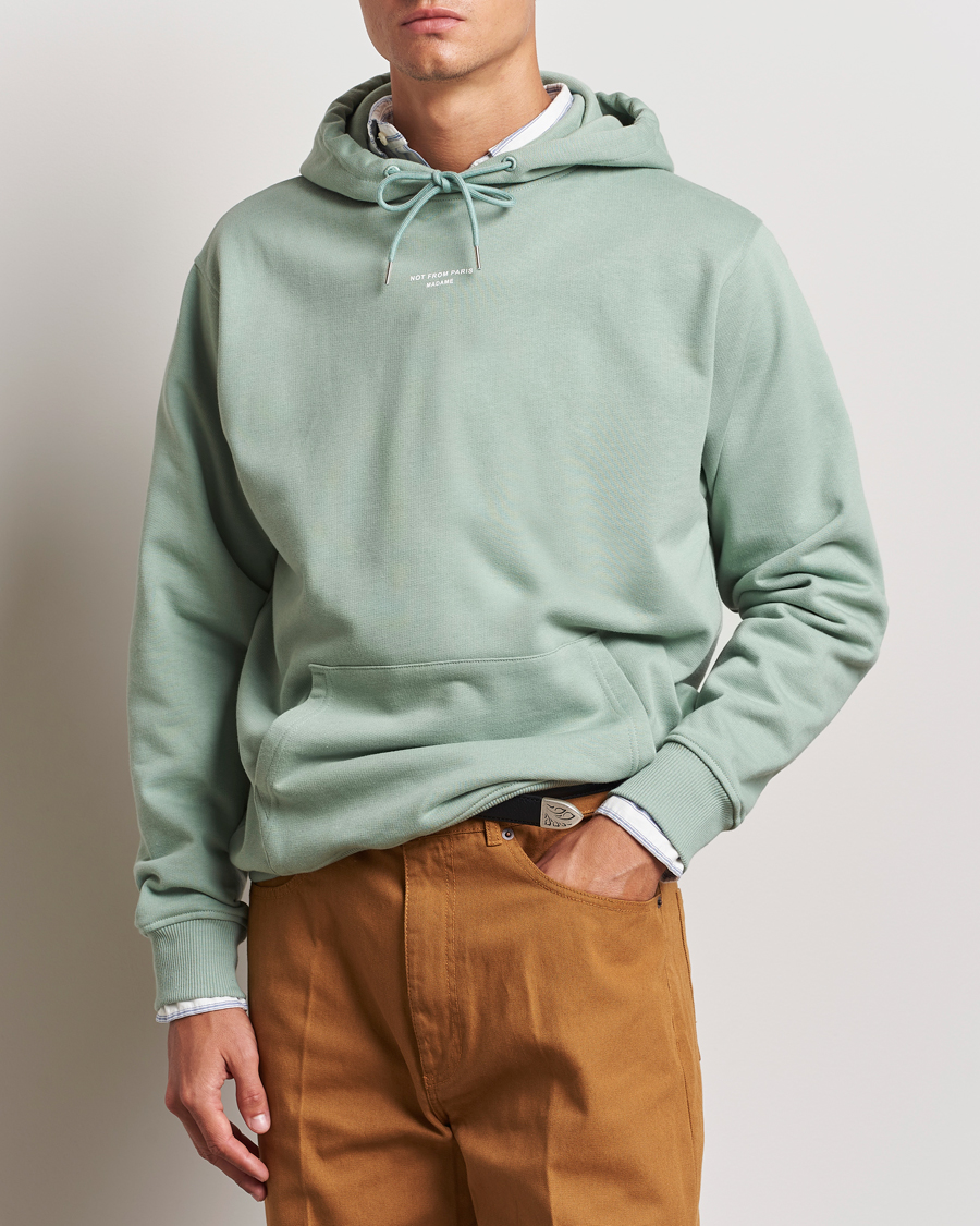 Herren | Pullover | Drôle de Monsieur | Classic Slogan Hoodie Water Green