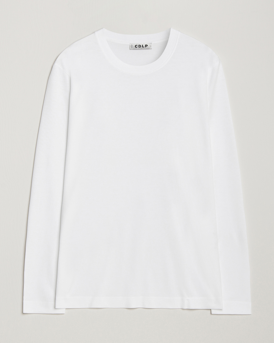 Herren | T-Shirts | CDLP | Midweight Long Sleeve T-Shirt White