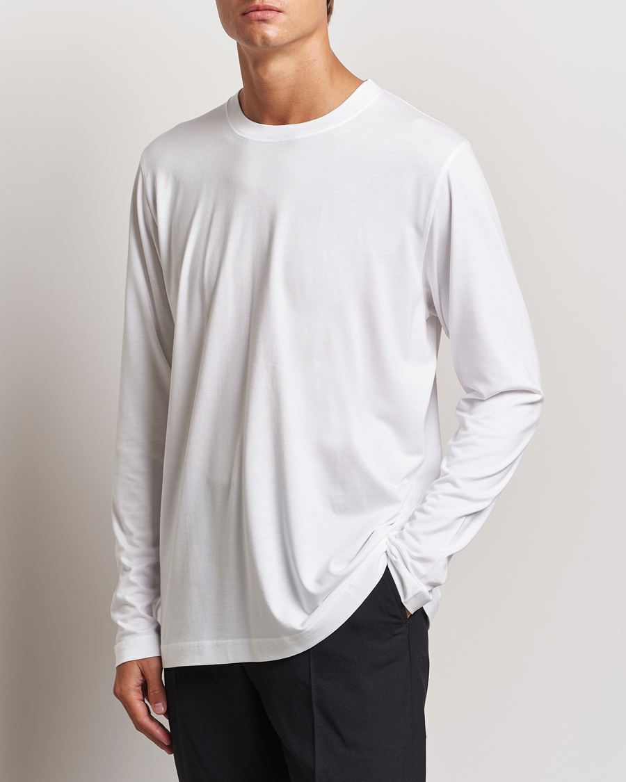 Herren | T-Shirts | CDLP | Midweight Long Sleeve T-Shirt White