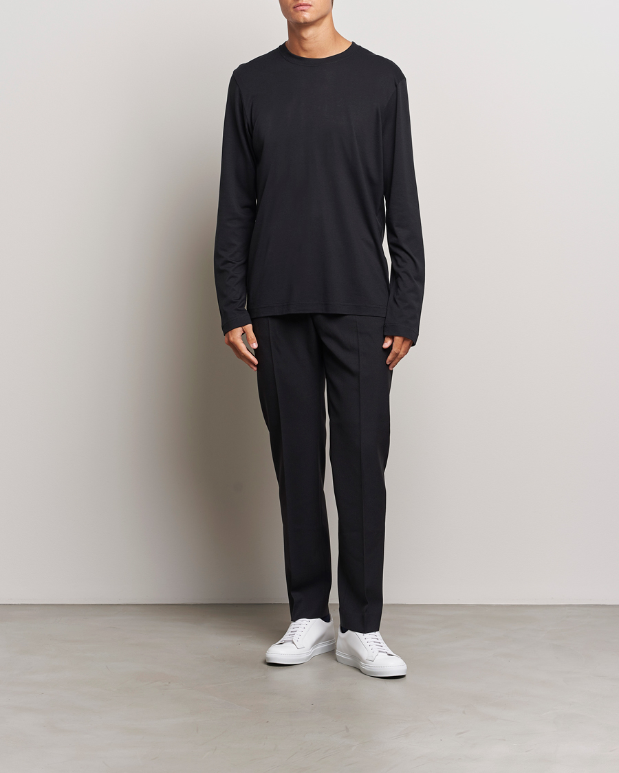 Herren | T-Shirts | CDLP | Midweight Long Sleeve T-Shirt Black