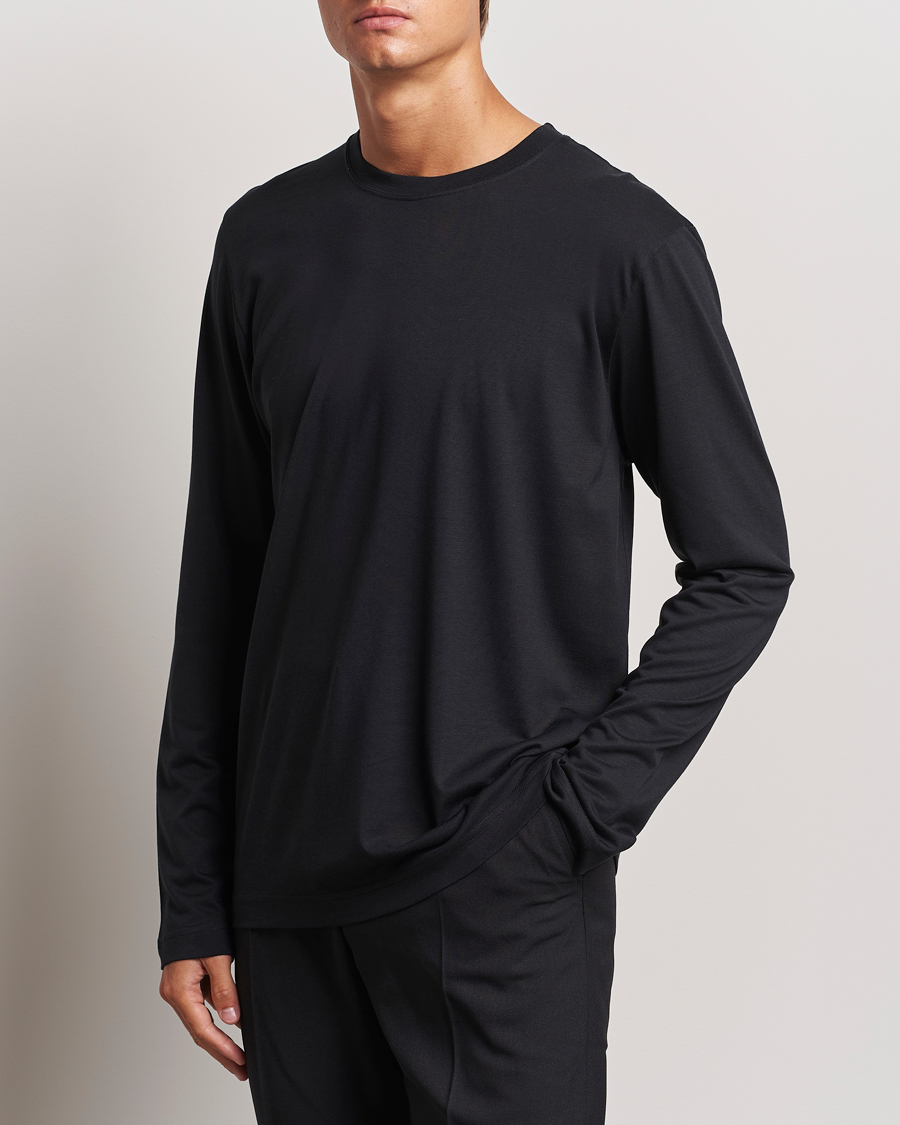 Herren | T-Shirts | CDLP | Midweight Long Sleeve T-Shirt Black