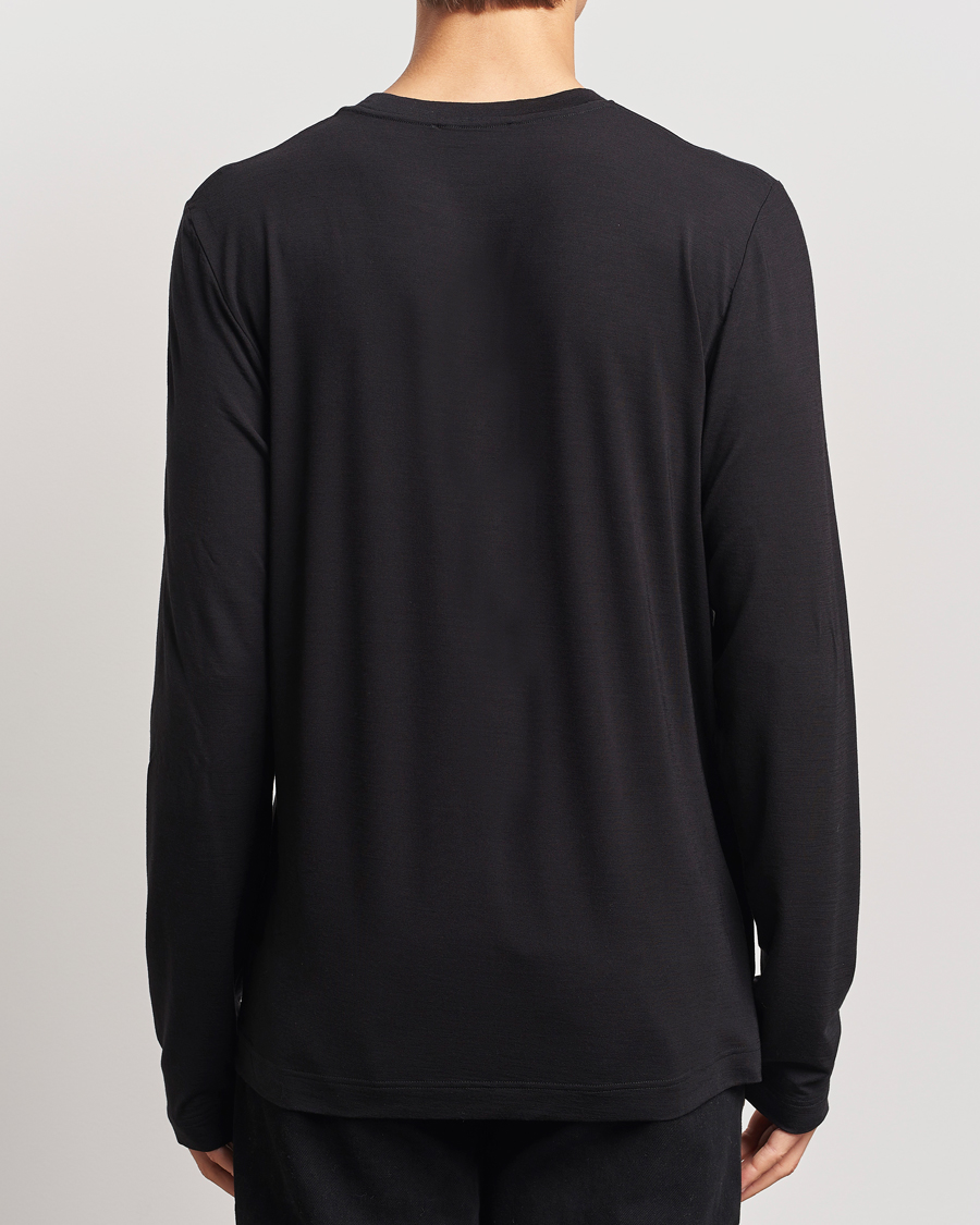 Herren | T-Shirts | CDLP | Wool Long Sleeve T-Shirt Black