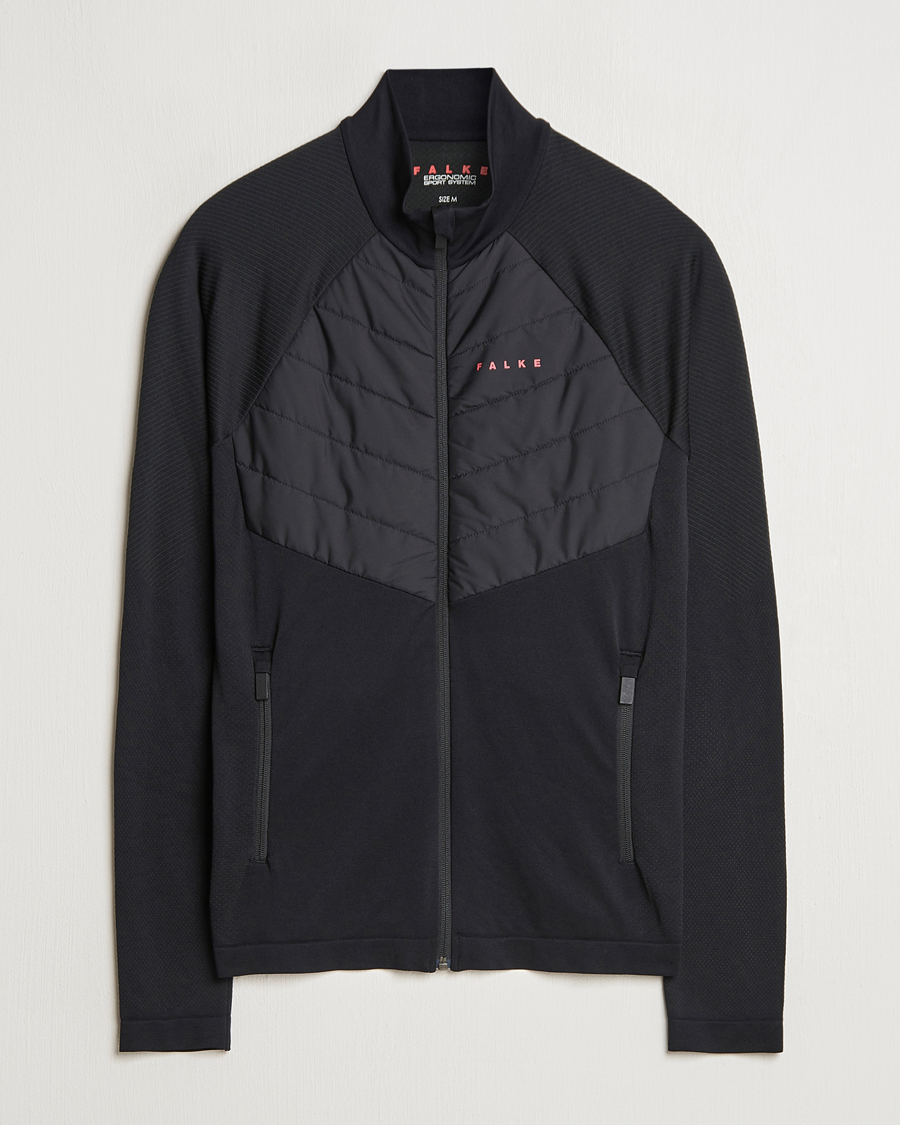 Herren | Pullover | Falke Sport | Running Jacket Black