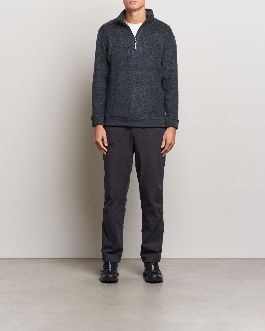 Herren | Pullover | Houdini | Alto Wool/Tencel Half Zip True Black