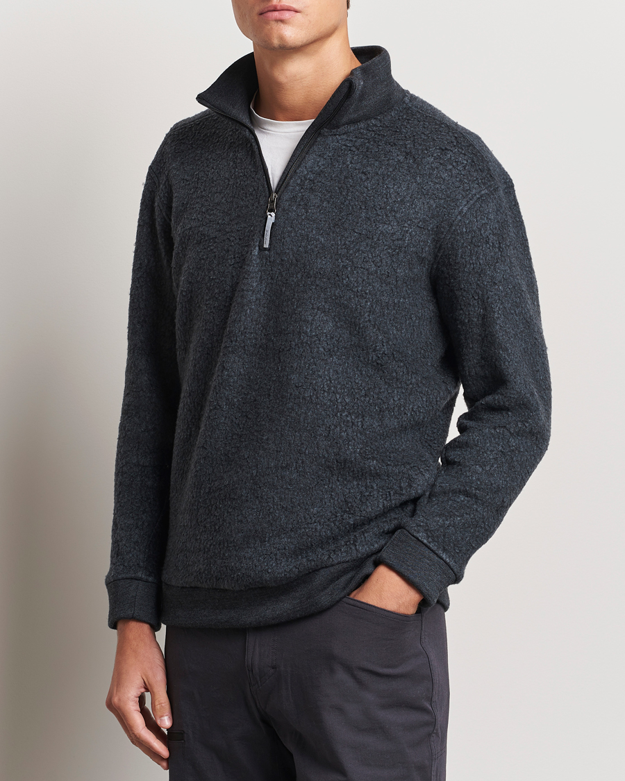 Herren | Pullover | Houdini | Alto Wool/Tencel Half Zip True Black