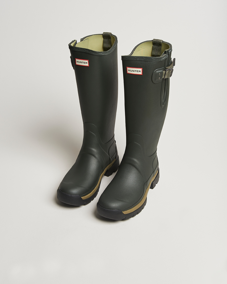 Herren | Galoschen & Gummistiefel | Hunter | Boots Balmoral Side Adjustable Neo Boot Dark Olive
