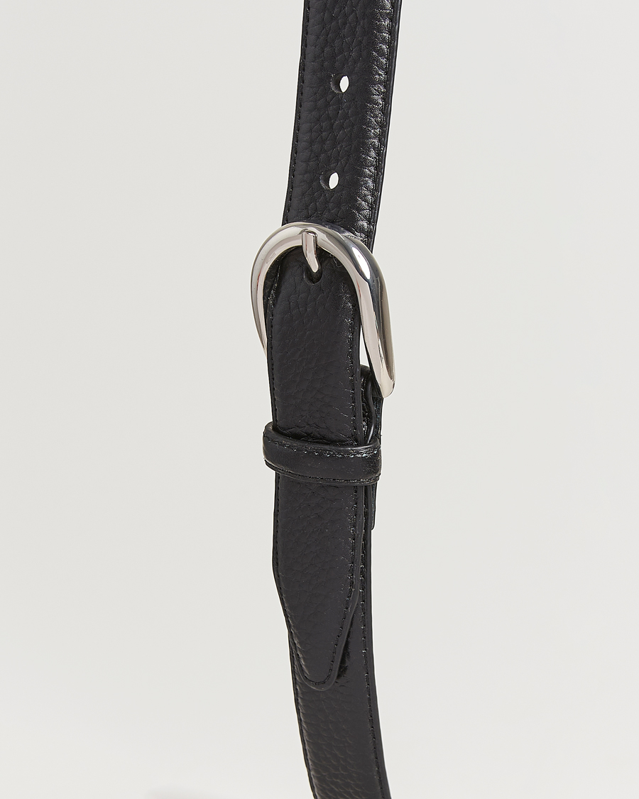 Herren | Gürtel | Loake 1880 | Harry Grained Leather Belt Black