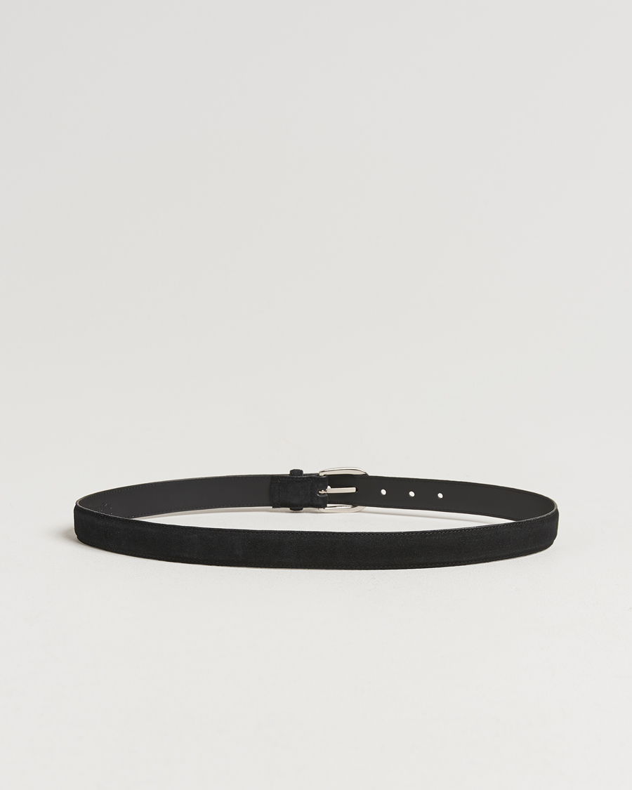 Herren | Gürtel | Loake 1880 | Harry Suede Belt Black