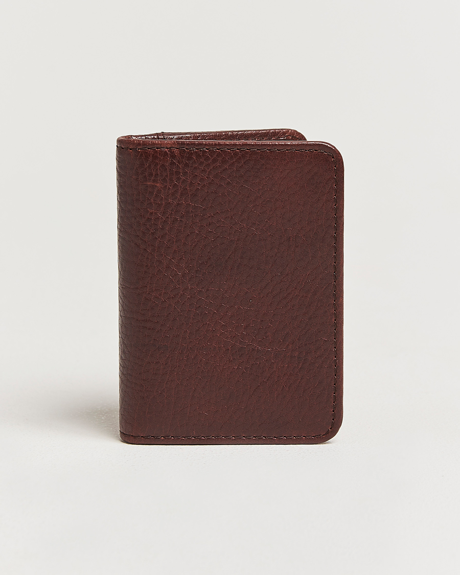 Herren | Loake 1880 Fenchurch Grained Leather Card Holder Dark Brown | Loake 1880 | Fenchurch Grained Leather Card Holder Dark Brown