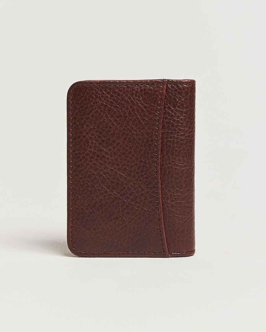 Herren | Loake 1880 Fenchurch Grained Leather Card Holder Dark Brown | Loake 1880 | Fenchurch Grained Leather Card Holder Dark Brown