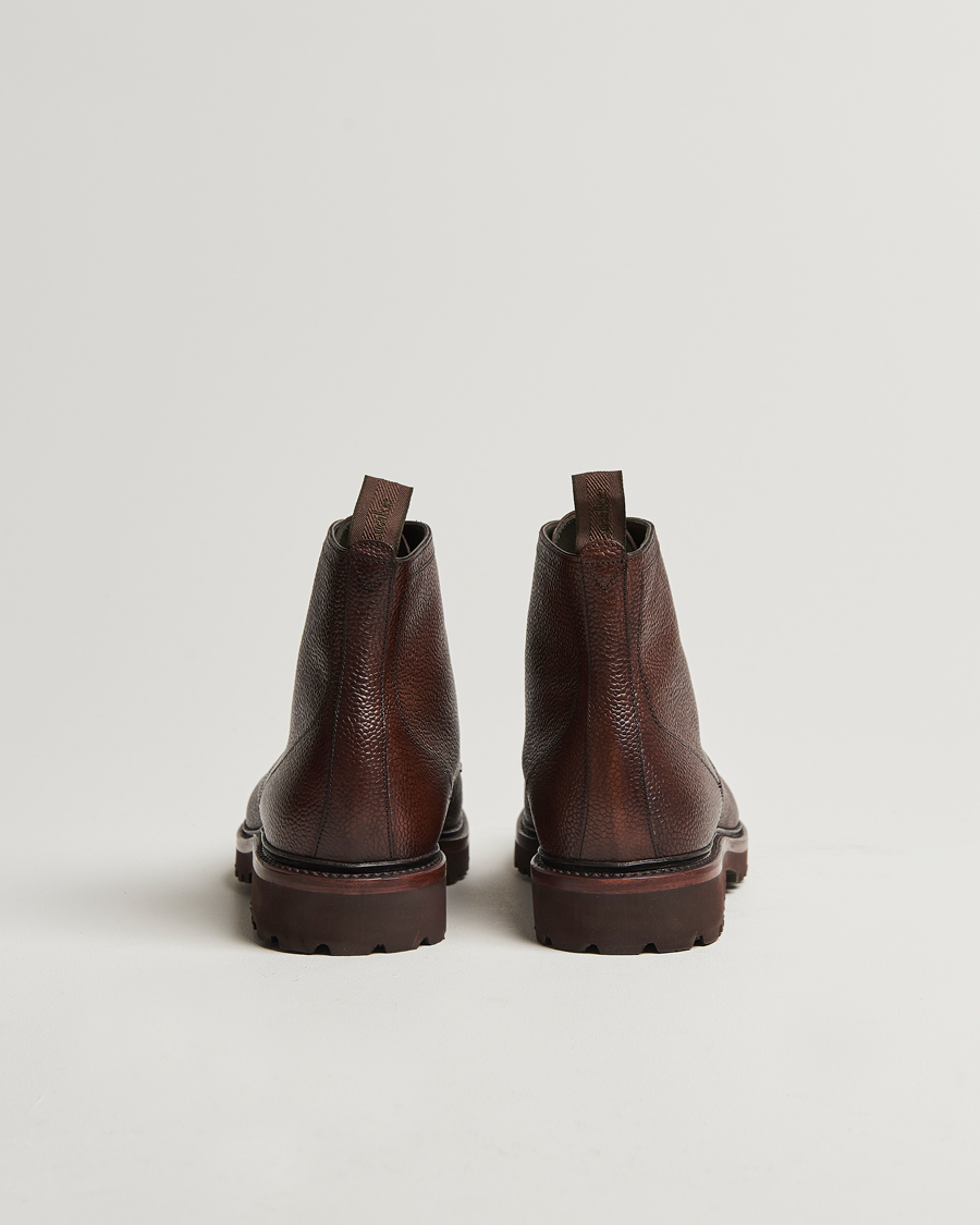 Herren | Boots | Loake Shoemakers | Aquarius Grained Lightweight Boot Dark Brown