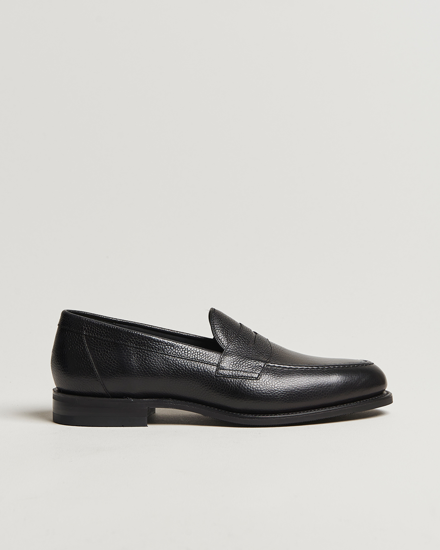 Herren | Loafer | Loake 1880 | Imperial Grained Penny Loafer Black