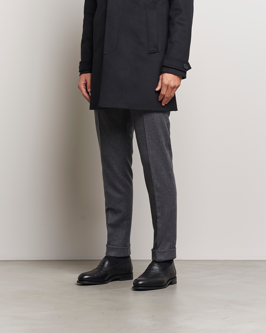 Herren | Loafer | Loake 1880 | Imperial Grained Penny Loafer Black