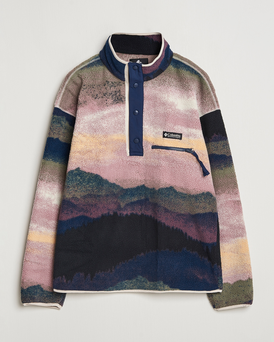 Herren | Pullover | Columbia | Helvetia Printed Half Snap Fleece Navy