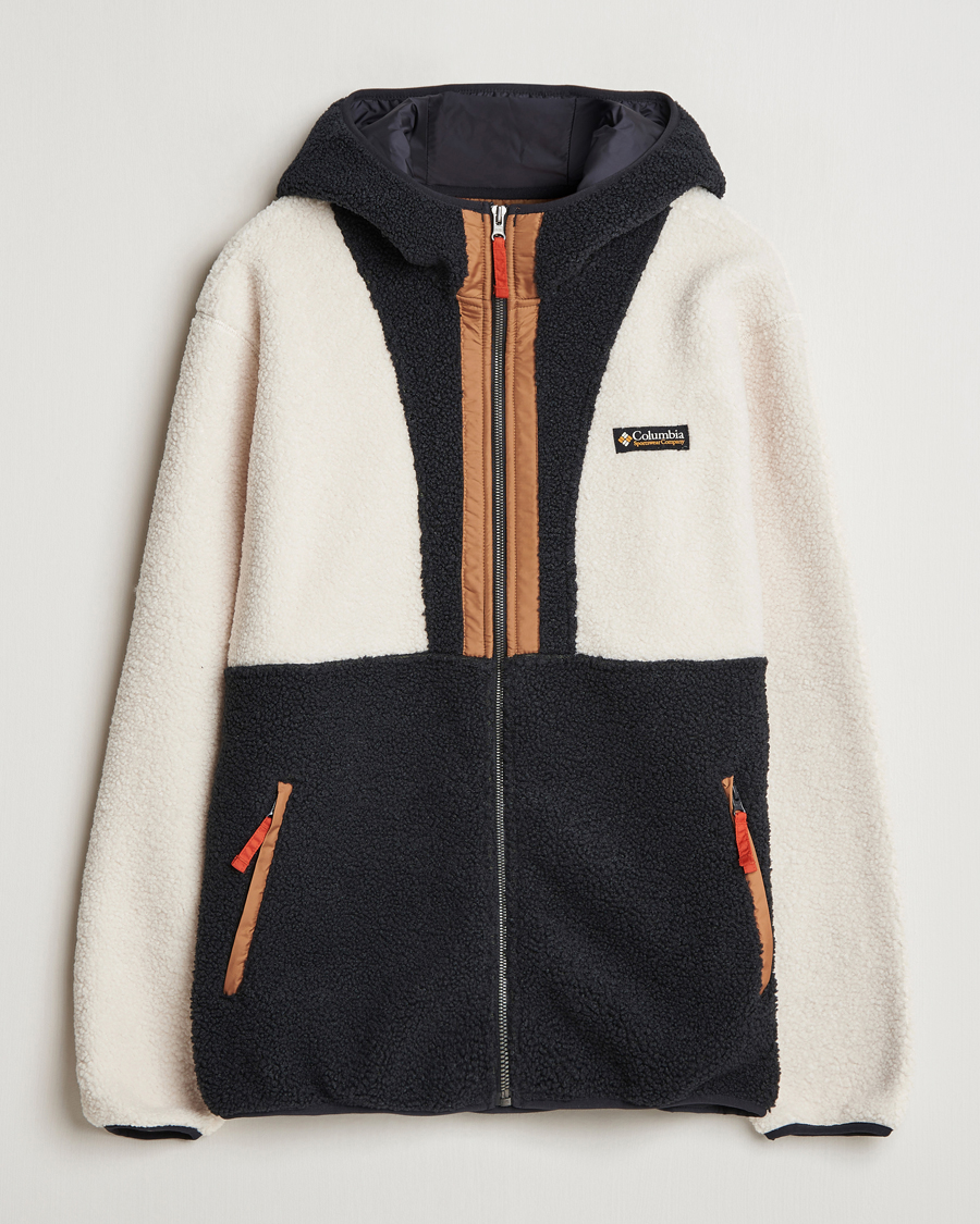 Herren | Pullover | Columbia | Backbowl Full Zip Fleece Hoodie Chalk/Black