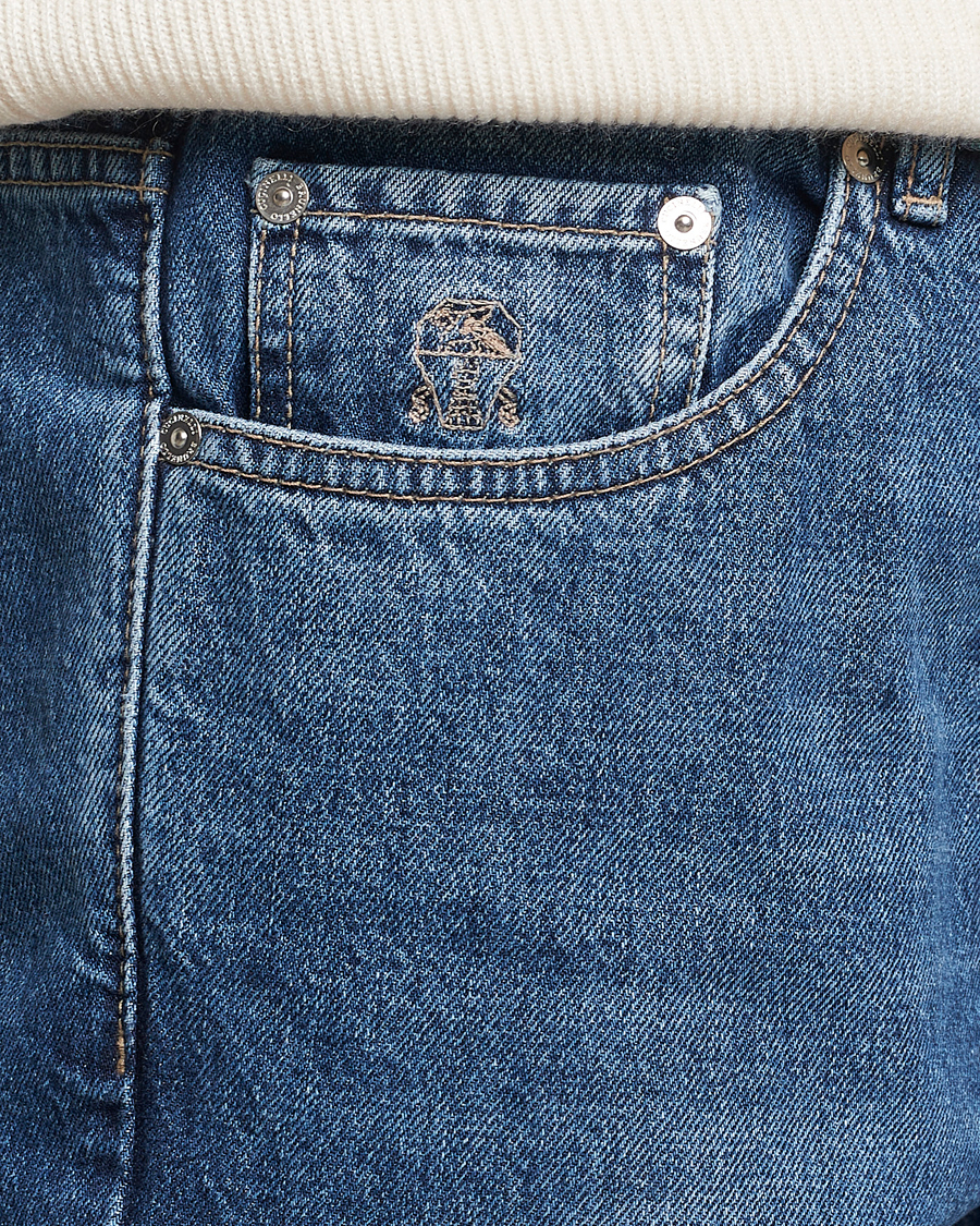 Herren | Jeans | Brunello Cucinelli | Traditional Fit Jeans Stone Wash
