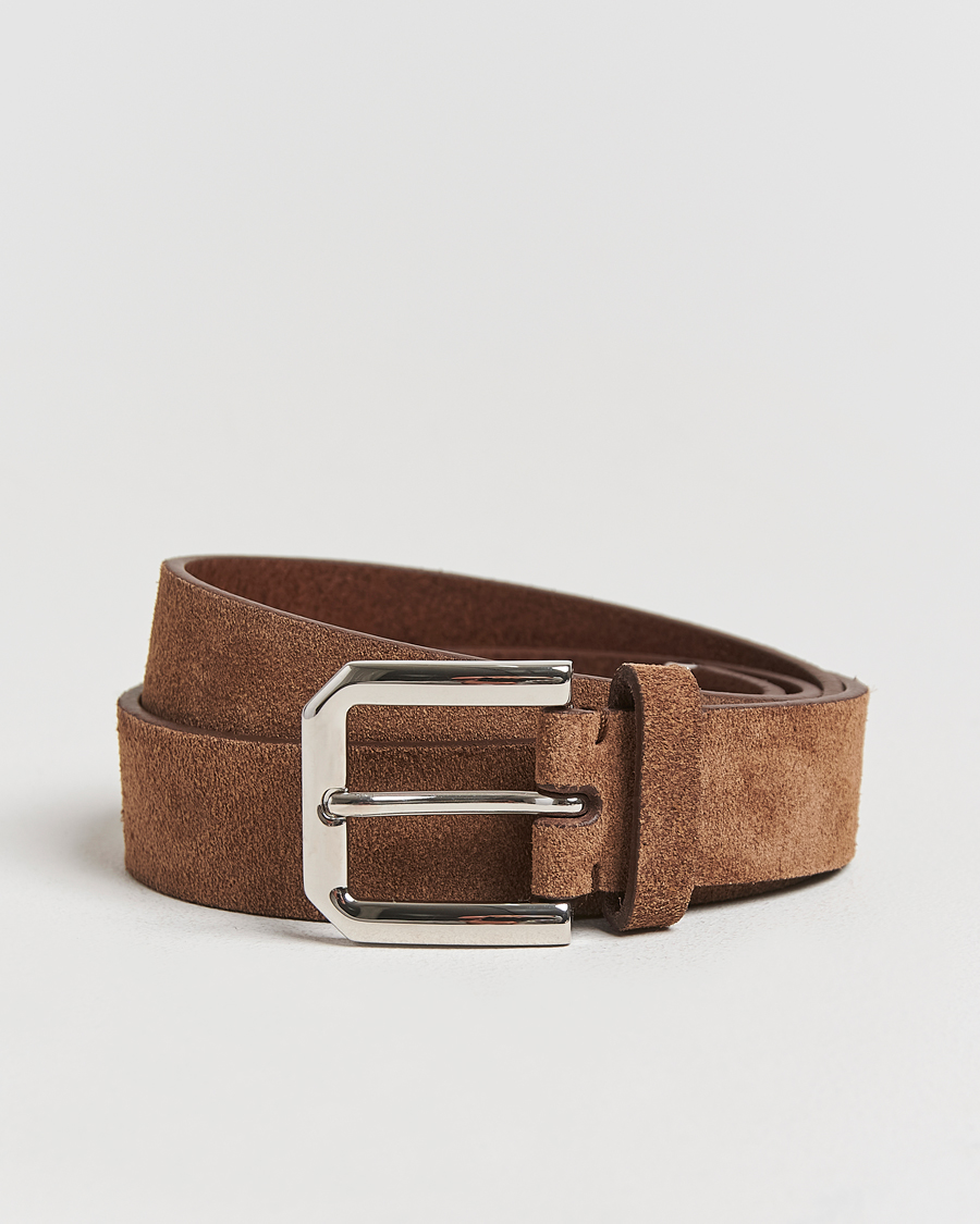 Herren | Brunello Cucinelli Suede Belt Brown | Brunello Cucinelli | Suede Belt Brown