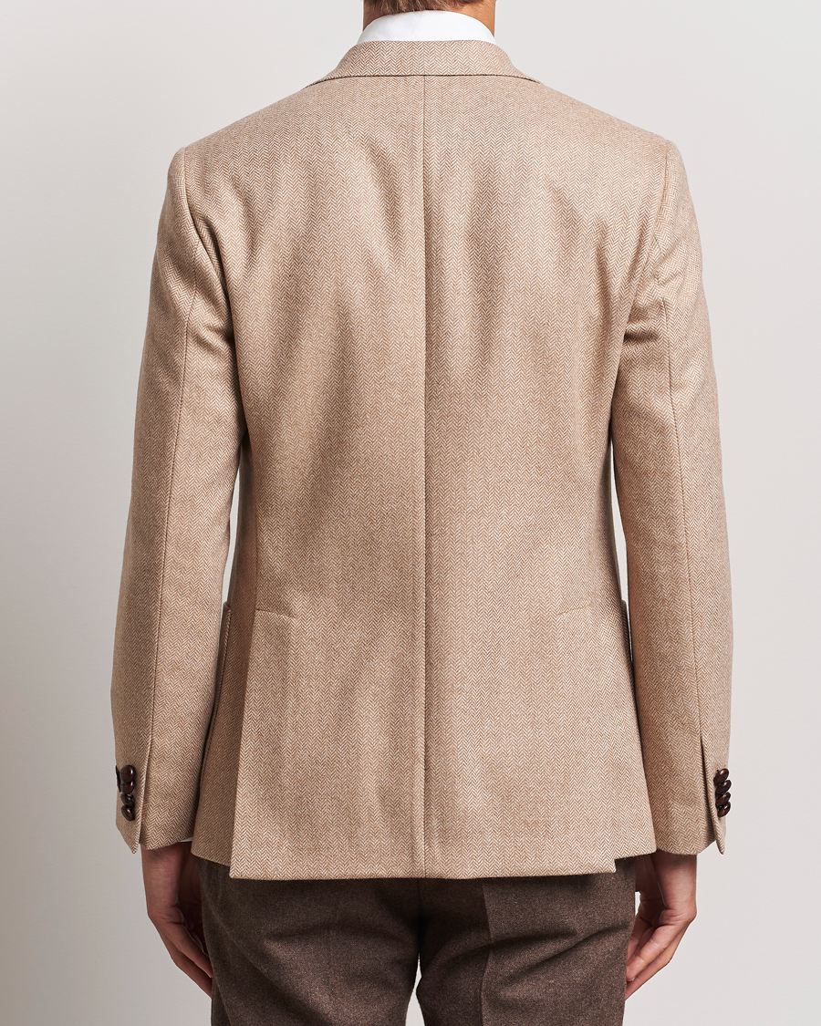 Herren | Sakkos | Morris | Tweed Herringbone Blazer Brown