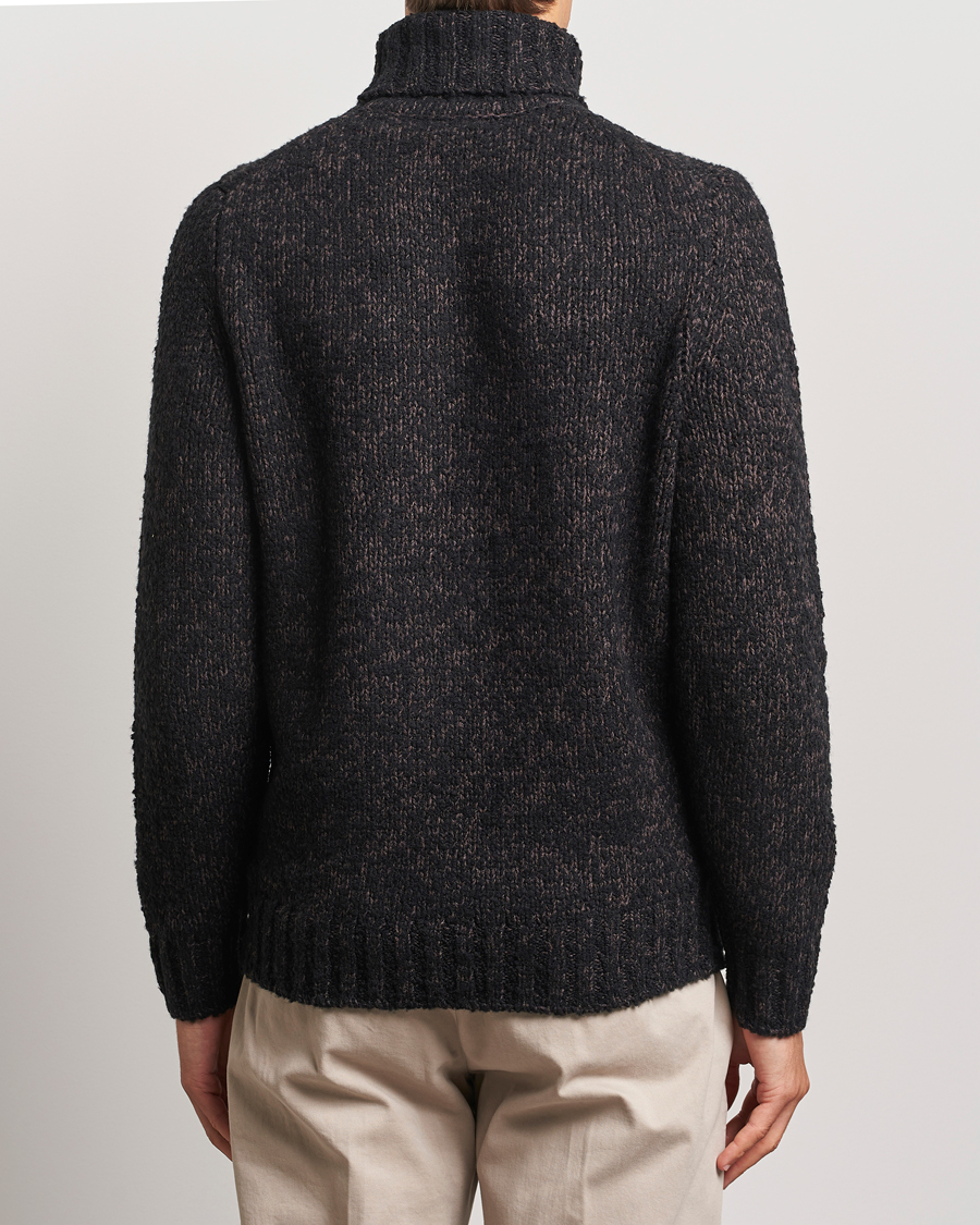 Herren | Pullover | Morris | Herbert Heavy Knitted Rollneck Brown