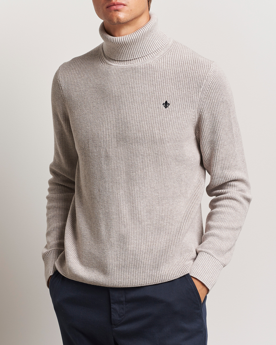 Herren | Pullover | Morris | Bernard Cotton Rollneck Khaki