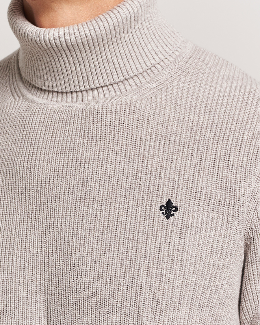 Herren | Pullover | Morris | Bernard Cotton Rollneck Khaki
