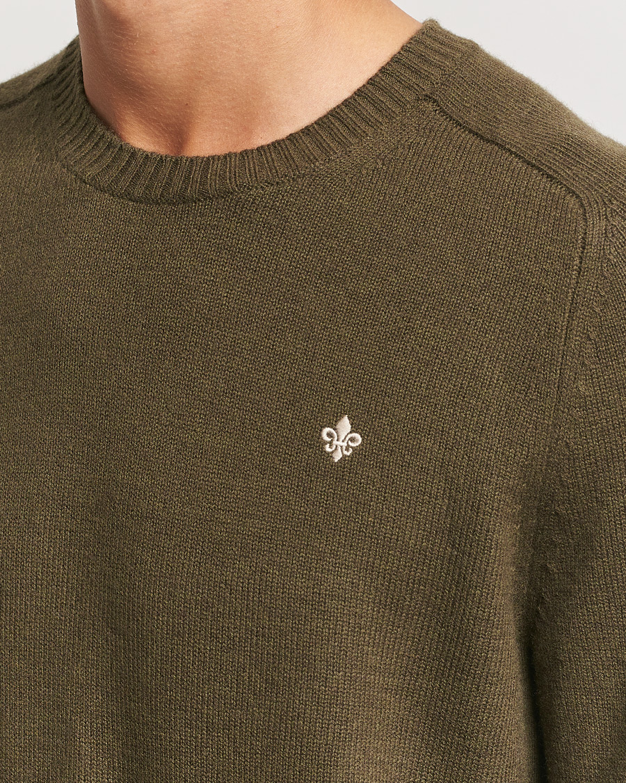 Herren | Pullover | Morris | Hertford Merino Crew Neck Olive