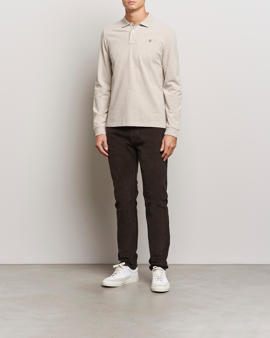 Herren | Pullover | Morris | Camden Long Sleeve Polo Khaki