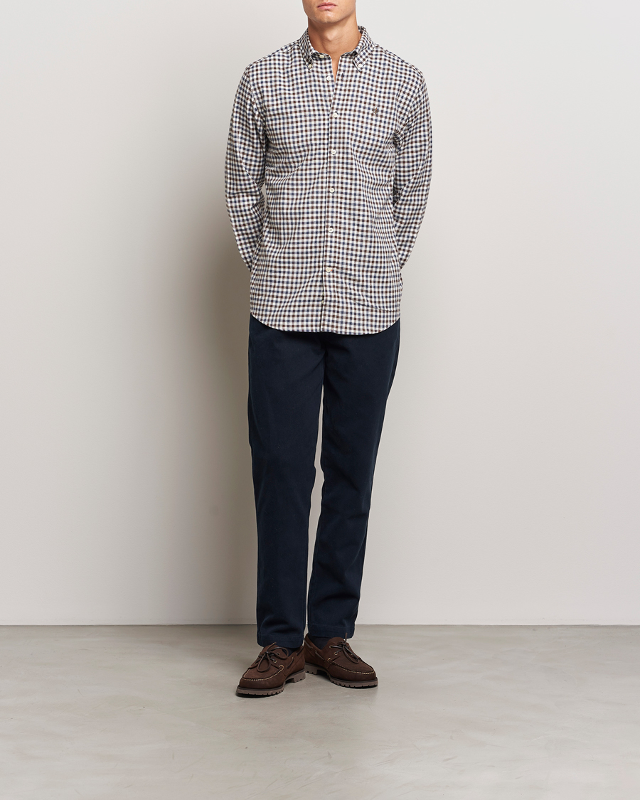 Herren | Hemden | Morris | Watts Check Flannel Shirt Brown