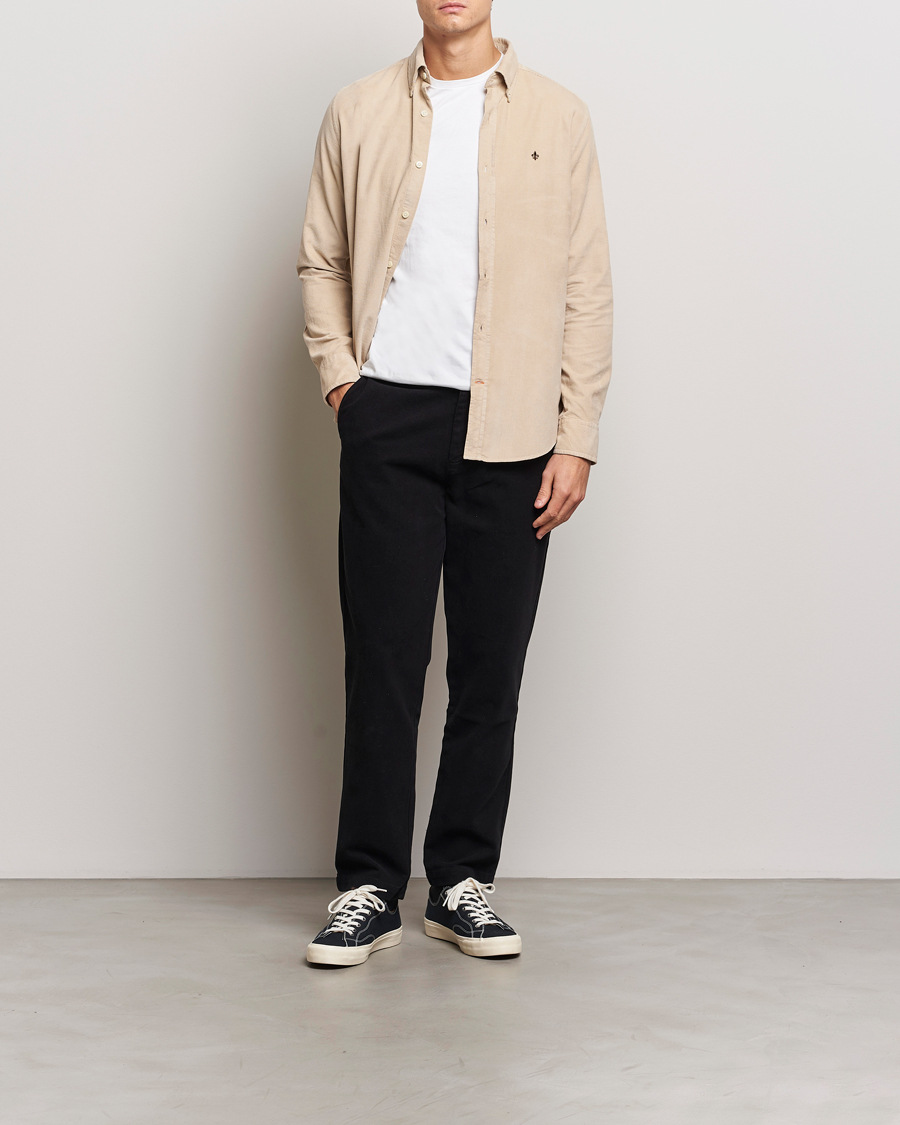 Herren | Hemden | Morris | Douglas Corduroy Shirt Khaki